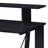 Nypho Antique White& Black Finish Writing Desk-1838571491