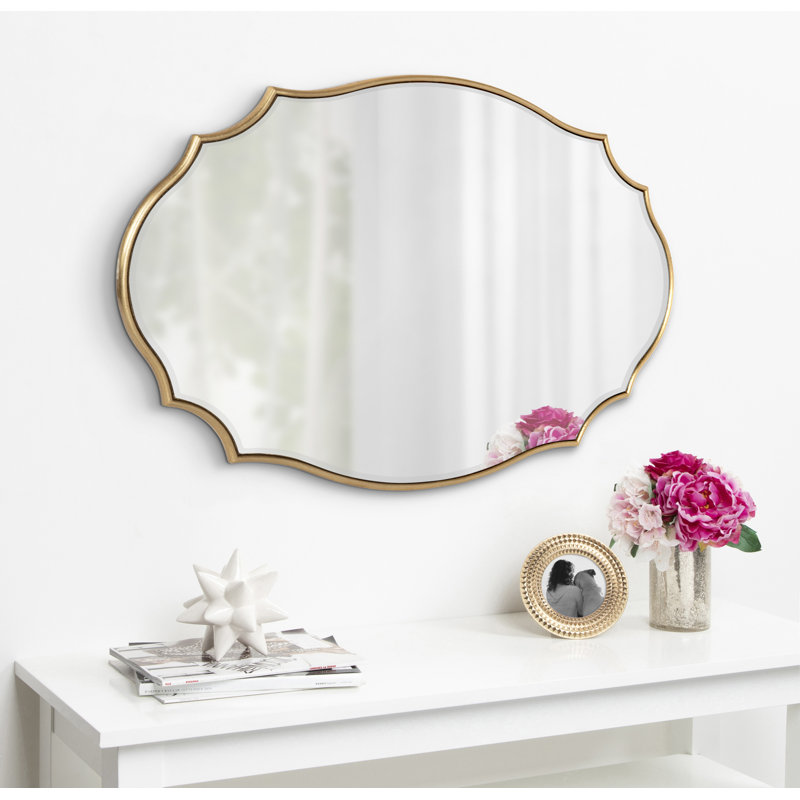 Negaunee Oval Mirror, 24" x 36", Gold