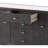  Stevens Charcoal Oak Marble Top Sideboard