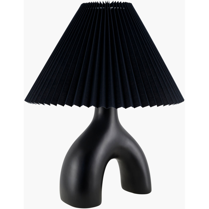 Celes Table Lamp, Black, Black