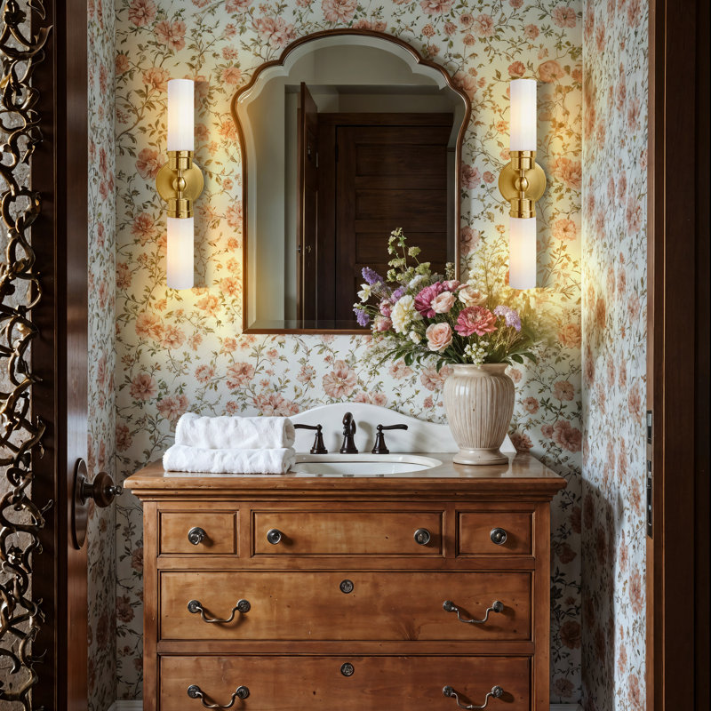 Howard Double Wall Sconce, Gold