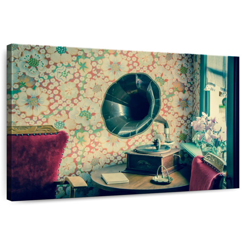 Abarca Vintage Gramophone, 26" H x 39" W