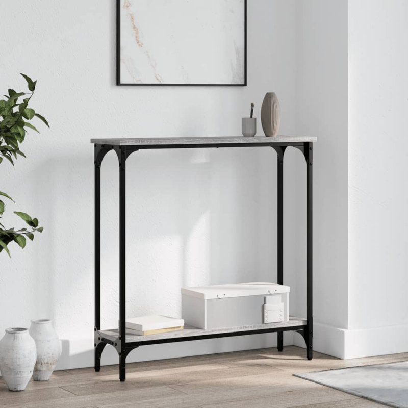 Console Table, 75cm H x 75cm W x 22.5cm D, Grey Sonoma