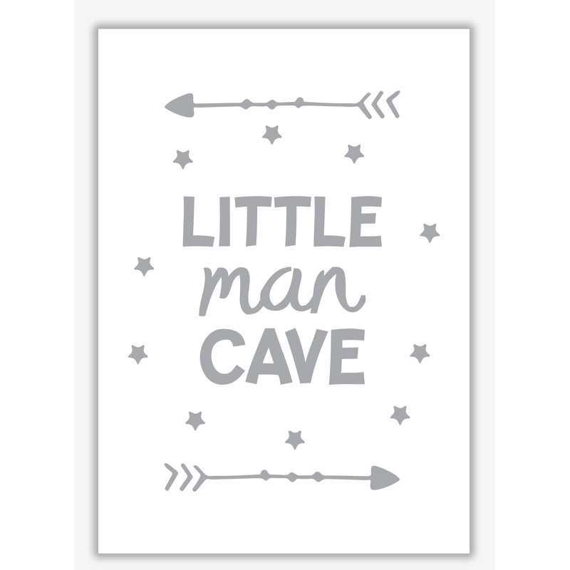 Little Man Cave Arrows - Print, No Frame, 30 cm H x 21 cm W x 1 cm D