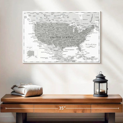 Gray Push Pin USA Amrico