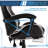 Soontrans Gaming Chair with Footrest High Back Office Chair with Headrest&Massage Lumbar Support Swivel Ergonomic Gaming Chair for Adults, White-443887830
