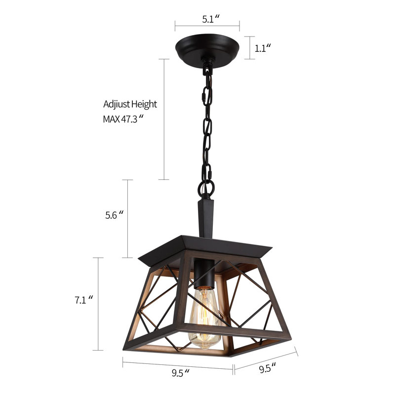- Light Simple Pendant, Black