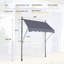 Auvent de patio - Parasol protégé 78 po avec auvent 100% facile à installer