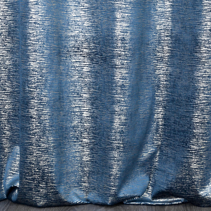 Addine Blackout Curtains Single Panel, Marine