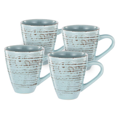 Ensemble de 4 tasses 14 oz rustiques