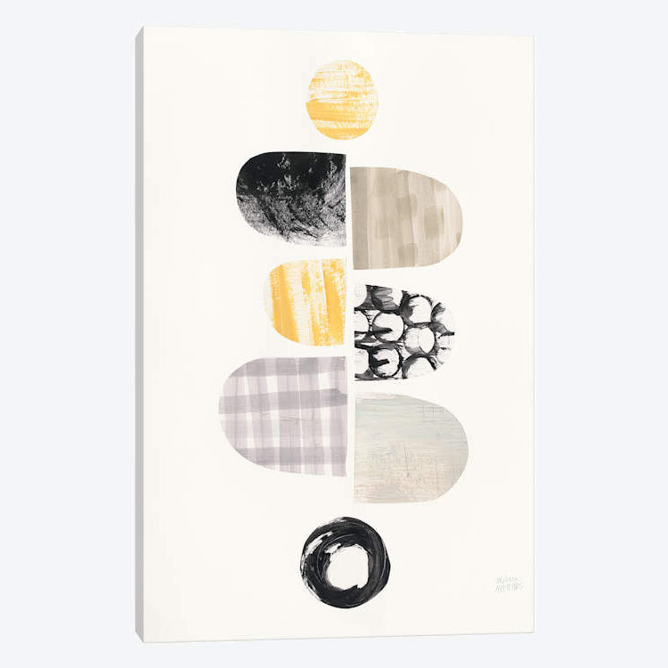 « mod neutrals i », impression sur toile, H 12 po x l 8 po x P 0,75 po, Toile tendue, Pas de tapis
