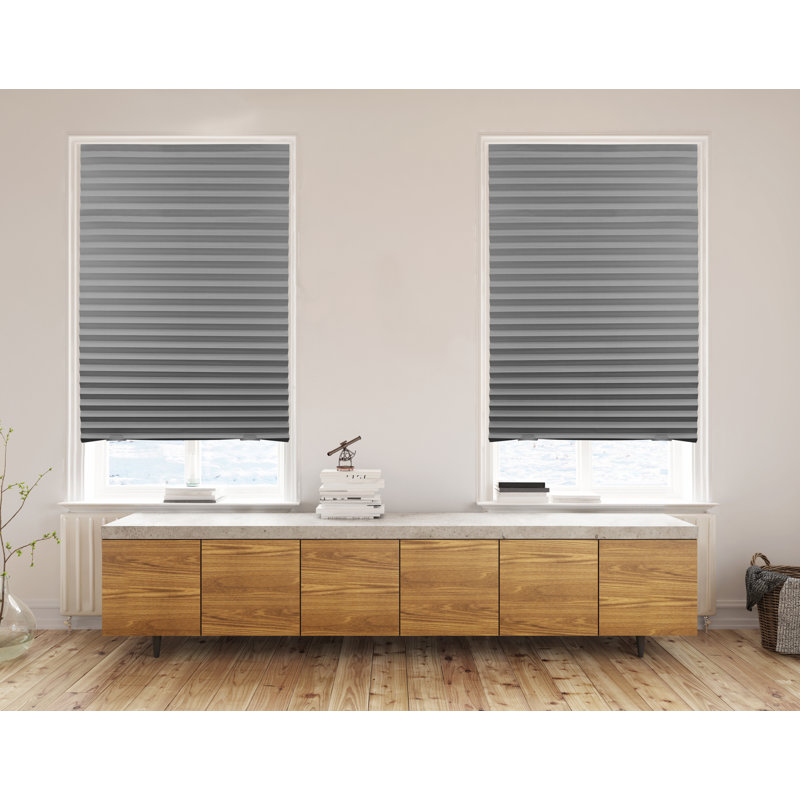 Store plissé obscurcissant, L 36 po, Gris