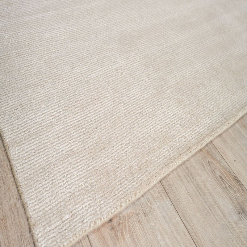 Duo Hand-Loomed Wool/Synthetic Brown Area Rug, Rectangle 2' x 3'