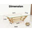 Table basse rectangulaire de 55 po de style moderne, plateau en verre transparent, acier inoxydable doré, table industrielle et pratique, surface trempée, structure en acier, qualité, pratique
