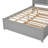 Full Size Solid Wood Bed Frame With Bookcase Headboard & Twin Size Trundle-2003601695