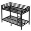 Lit superposé en métal pour petits et grands, peu encombrant / sans sommier tapissier-245485054