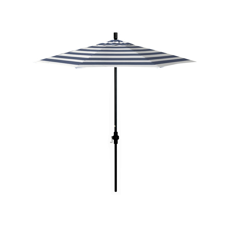 Parasol de marché 7 pi 6 po Judston, Pacifique, Noir mat, Taupe - Pacifica