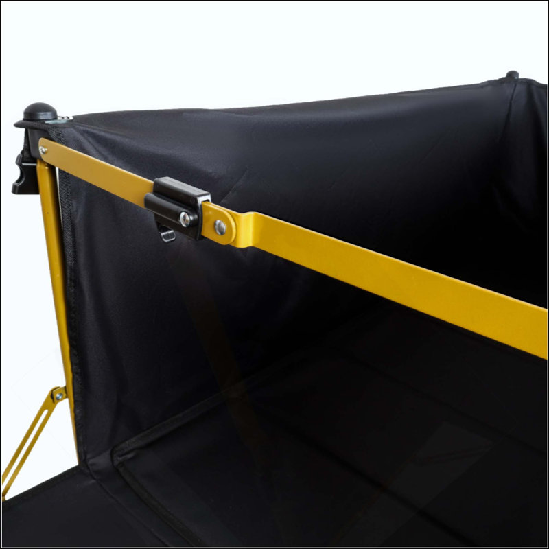 Chariots de plage utilitaires robustes avec hayon ouvert et roues tout-terrain, capacité de 480 lb, cadre ultra-stable breveté, aucun assemblage requis