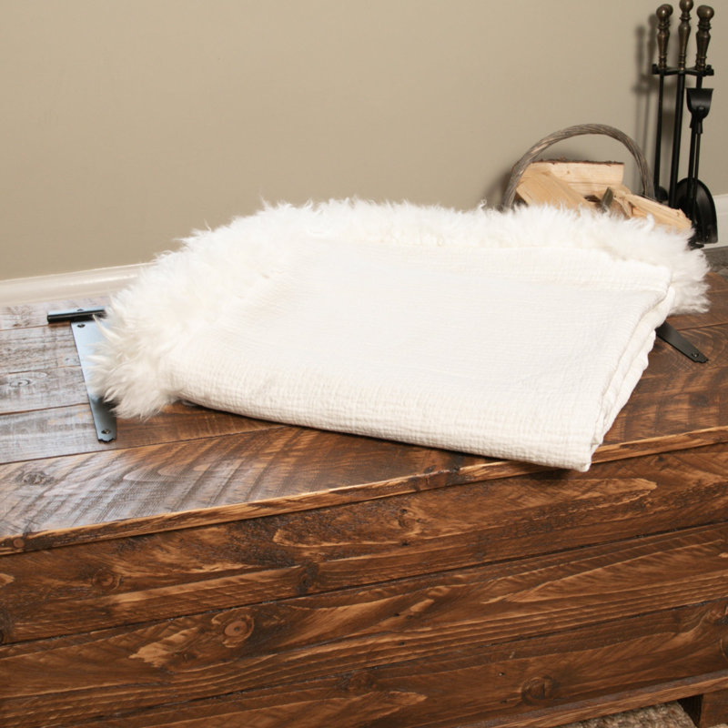 Hazina Throw Blanket, W50 x L50cm, White