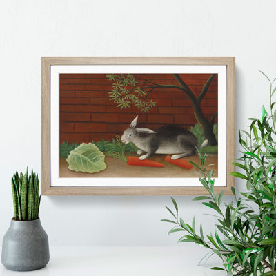 The Rabbit's Meal by Henri Rousseau - Picture Frame Painting