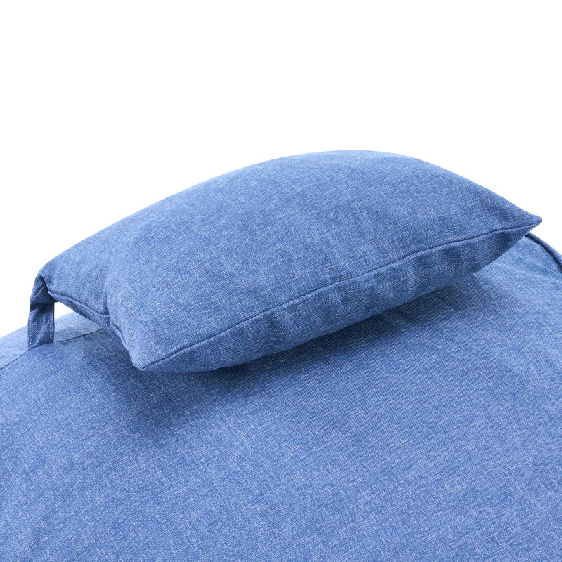 Fauteuil à billes avec repose-tête Lyric, Marine