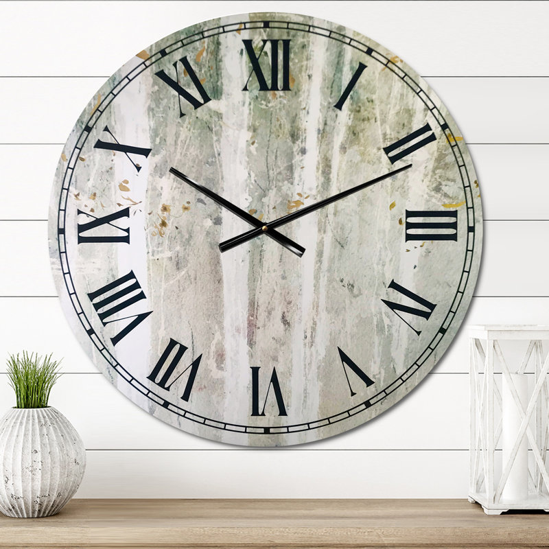 A Woodland Walk in the Forest V - Horloge murale traditionnelle, Moyenne