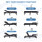 Adjustable Bed Frame With Memory Foam Mattress-276670677