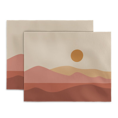 Cotton No Pattern Rectangle Placemat
