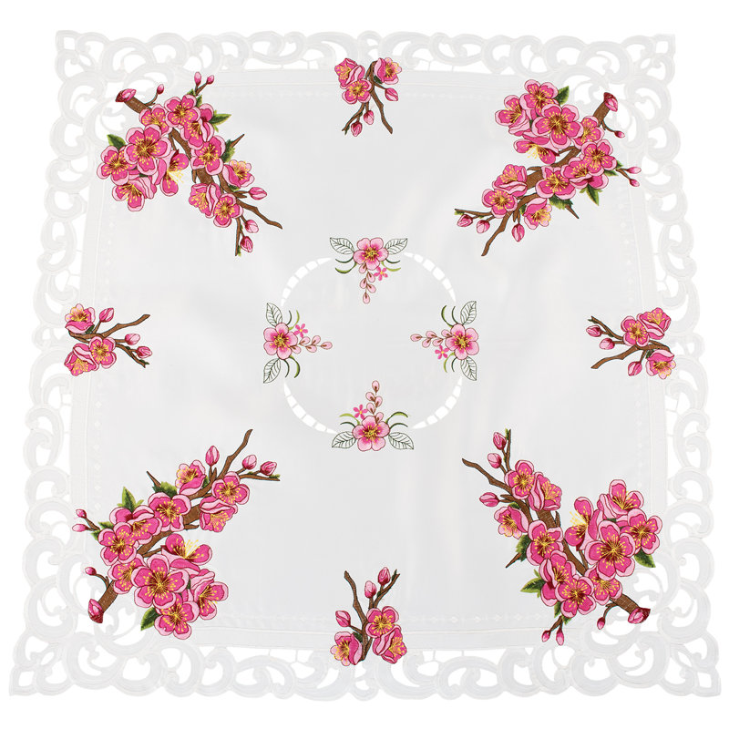Cherry Blossom Table Topper (33" SQ), 33" Square
