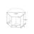 23.62'' Hexagonal Coffee Table Side Table Nightstand-2129522322-2129522317