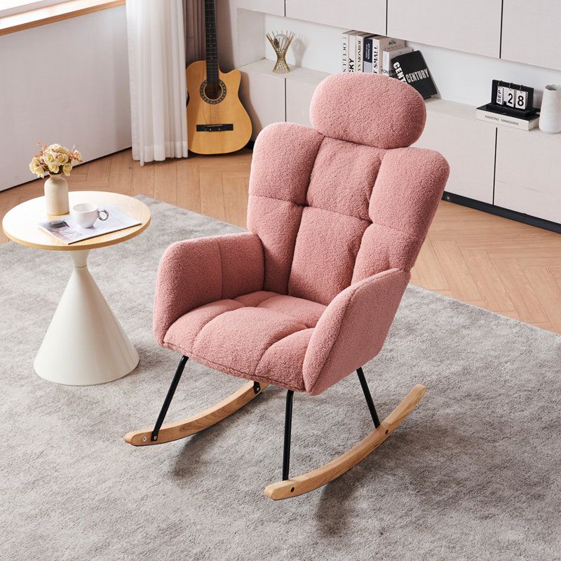 Fauteuil oscillant rembourré Teddy