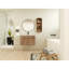 Meuble-lavabo mural 30 po avec lavabo et support de rangement, portes à fermeture douce, armoire combinée