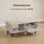 Table basse rustique avec beaucoup de rangement Hommoo-132677328