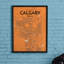 « calgary »-impression d’art graphique sans cadre sur papier-31734194