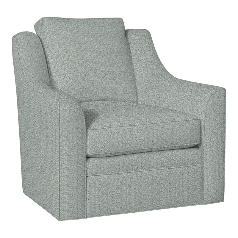 Fauteuil pivotant American Bungalow Nicholas, Eau Tuck