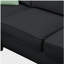 Ensemble de canapé 112 * 87 pouces, ensemble de canapé modulaire 7 places avec repose-pieds, ensemble de canapé d'angle en tissu en forme de L avec 3 coussins, noir-1417899983