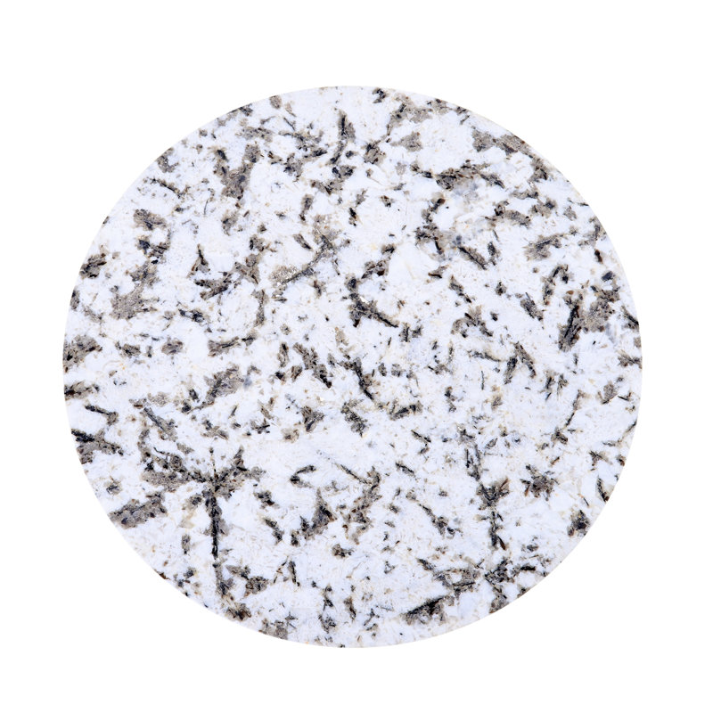 Glacier 18" Accent Table with Alaska White Marble
