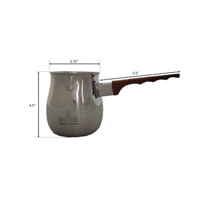 Réchaud à lait / café en acier inoxydable Marcelle