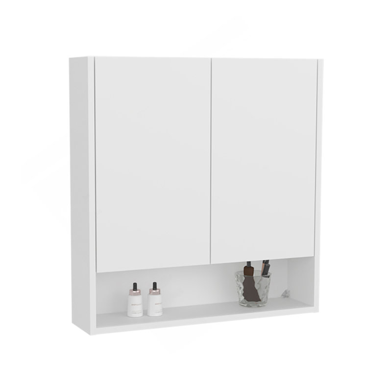 Pharmacie, 2 portes, 4 tablettes, blanc