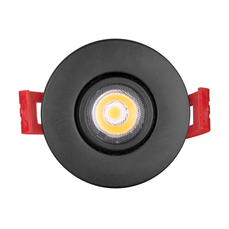 Dimmable Circle Ceiling Light, Black, 2700K