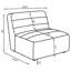Fauteuil rembourré Benedic gris anthracite foncé-1573356900