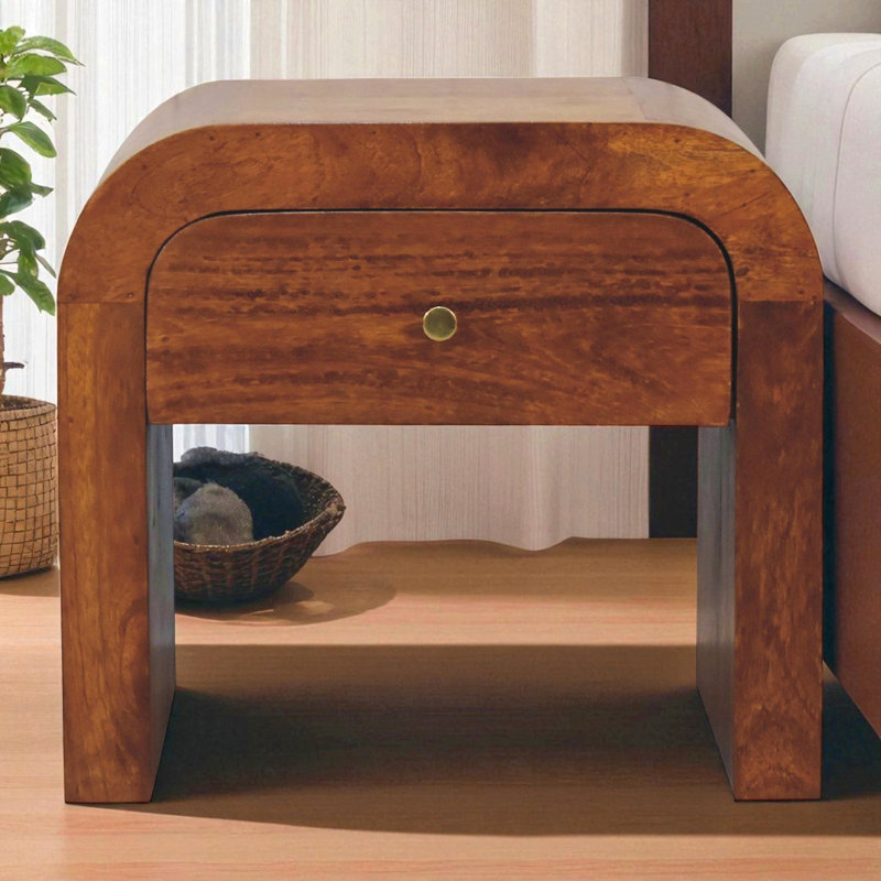 Chevet châtaignier, boîte simple, brun, Marron foncé