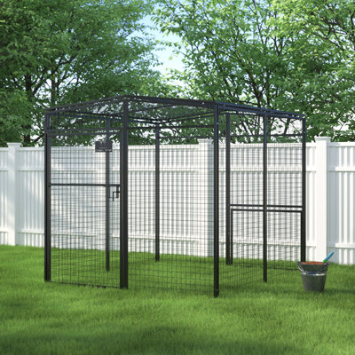 Rugged Ranch Universal Walk In Pen for Chickens, Dogs & More 7.5Ft X 6.5Ft X 6.25Ft