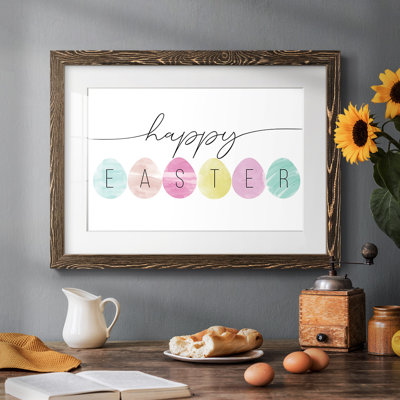 Joyeuses Pâques, reproduction encadrée sur papier
