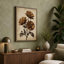 Gerbera Daisies in Ochre Botanical 1 Piece Wrapped Canvas Wall Art-397492988-397492982