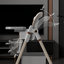 Chaise haute réglable pour 6 mois à années, avec structure en acier renforcé, base en pointe, plateau double couche amovible, 5 réglages de hauteur et conception ergonomique-890026239