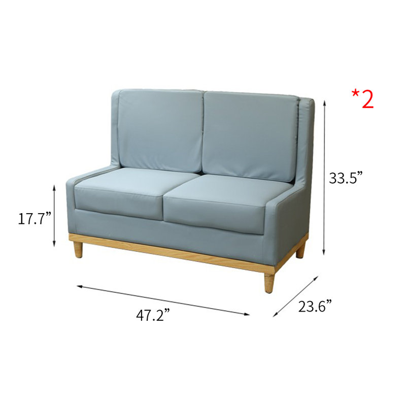 Banc rembourré en similicuir Casual