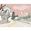 Hancock Park Print by Deborah Blum-576988685