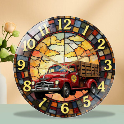 Horloge murale rétro vintage 12 po