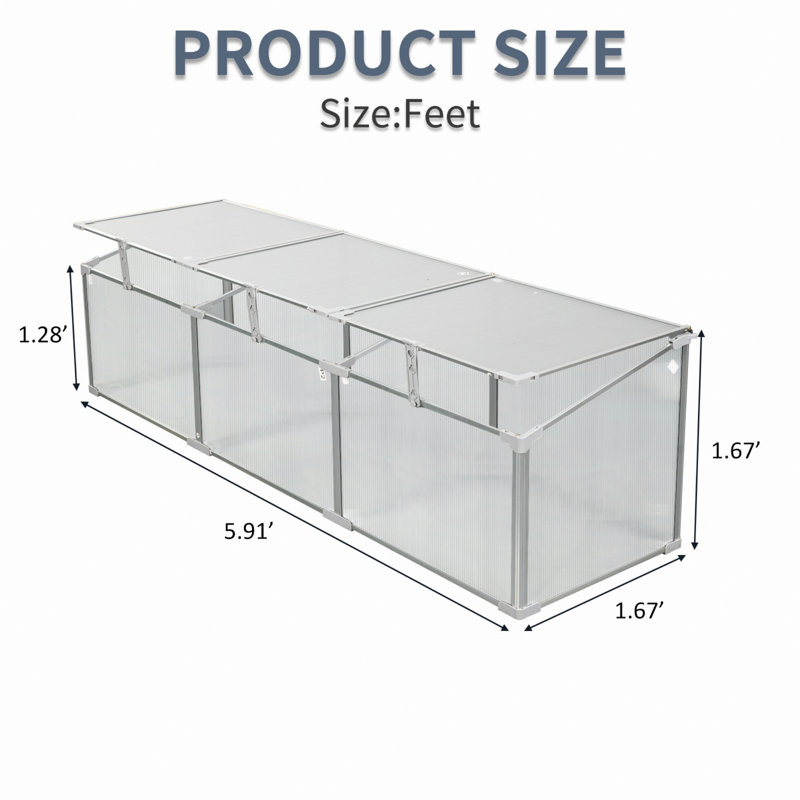 Mini serre, serre en polycarbonate pour l'extérieur